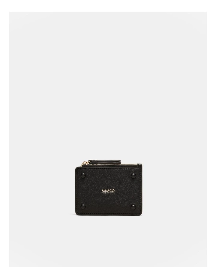 Brunswick Card Wallet in Black Light Gold image 1