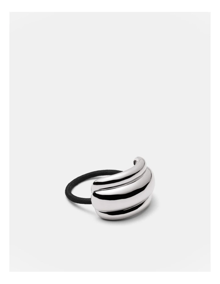 Groove That Soothes Hair Tie in Silver image 1