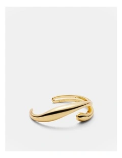 The Podium Twist Cuff Bracelet in Gold