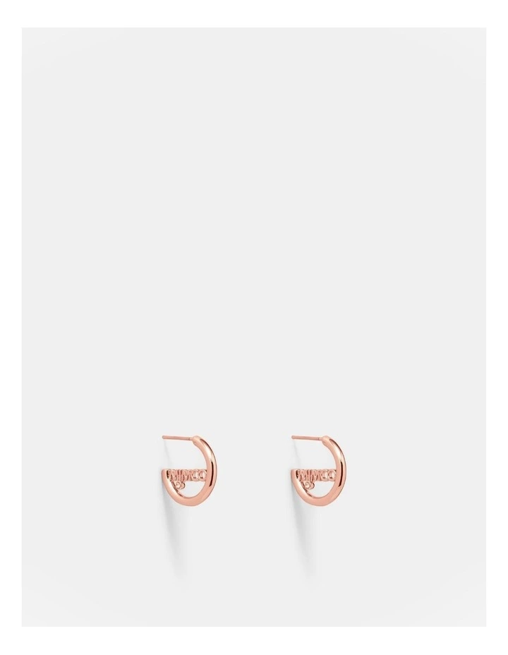 Alliance Hoop Earrings in Rose Gold image 1