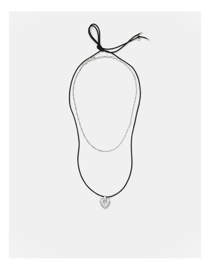 Freehearted Cord Necklace Set in Silver image 5