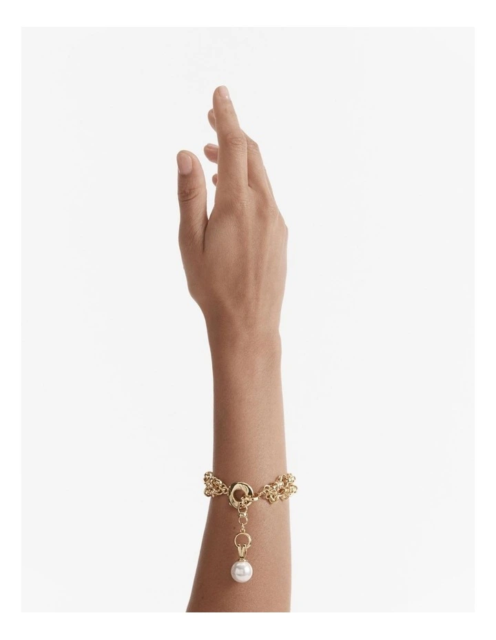 Outro Pearl Bracelet in Gold image 2