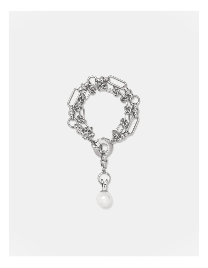 Outro Pearl Bracelet in Silver image 1