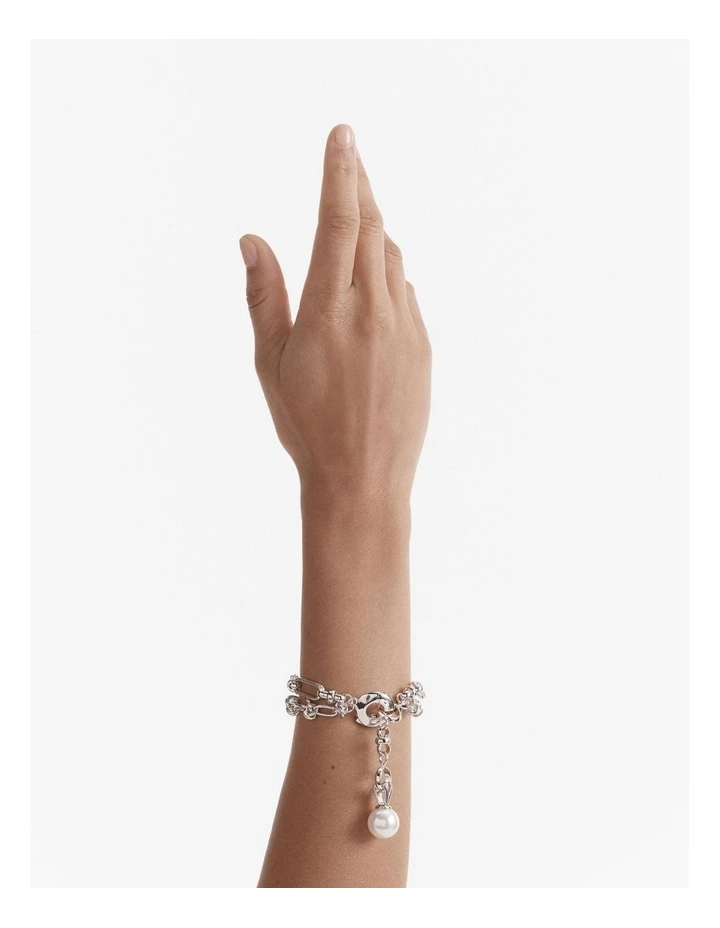 Outro Pearl Bracelet in Silver image 2