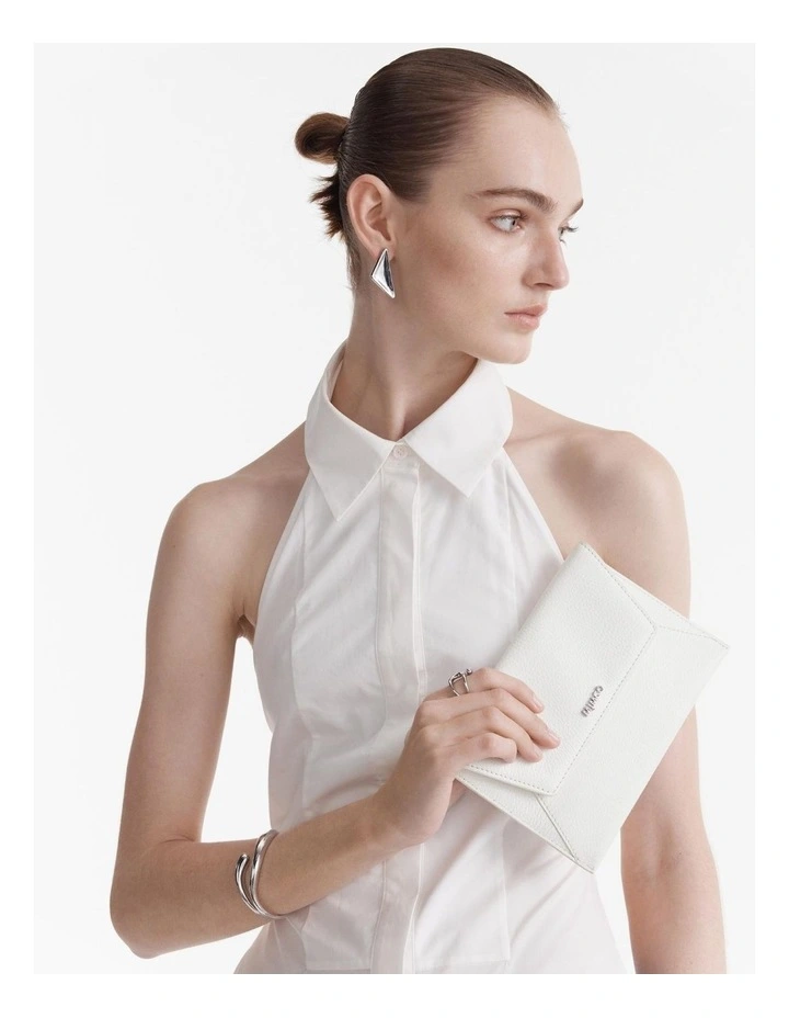 Drift Medium Envelope Pouch in White image 2