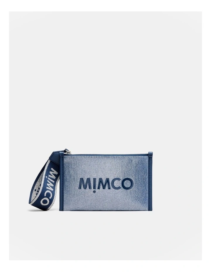 Patch Pouch in Metallic Blue image 1