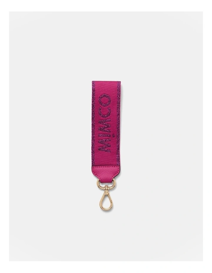 Stripe Webbing Wrist Strap in Disco Pink image 1