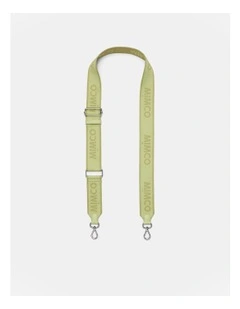 Stripe Webbing Bag Strap in Pistachio