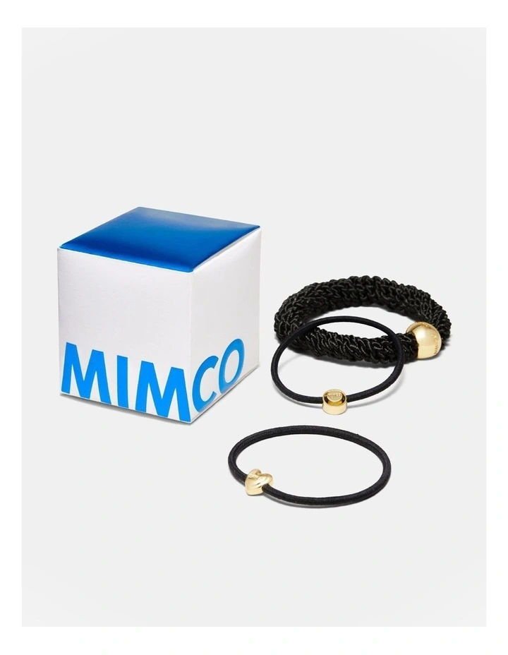 Cirque Hair Tie Trio Gift Box in Black image 1