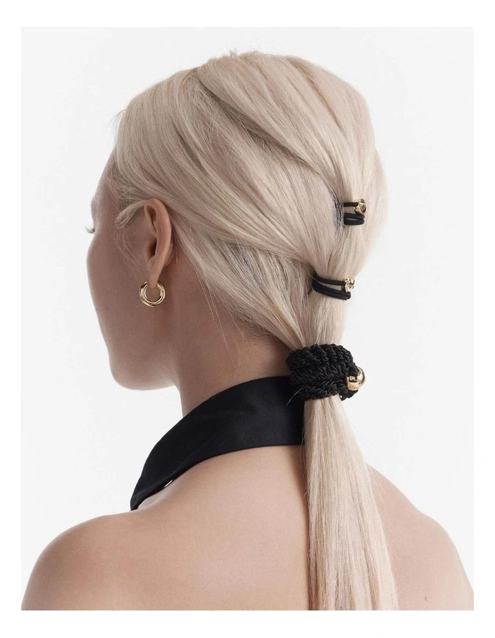 Cirque Hair Tie Trio Gift Box in Black image 4