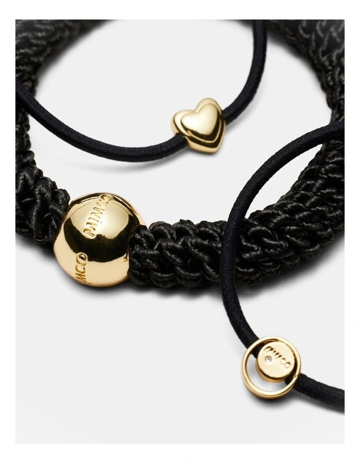 Cirque Hair Tie Trio Gift Box in Black image 5