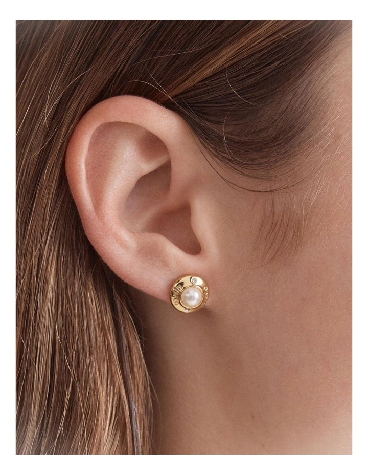 Enliven Stud Earrings Trio Set Gift Box in Gold image 4