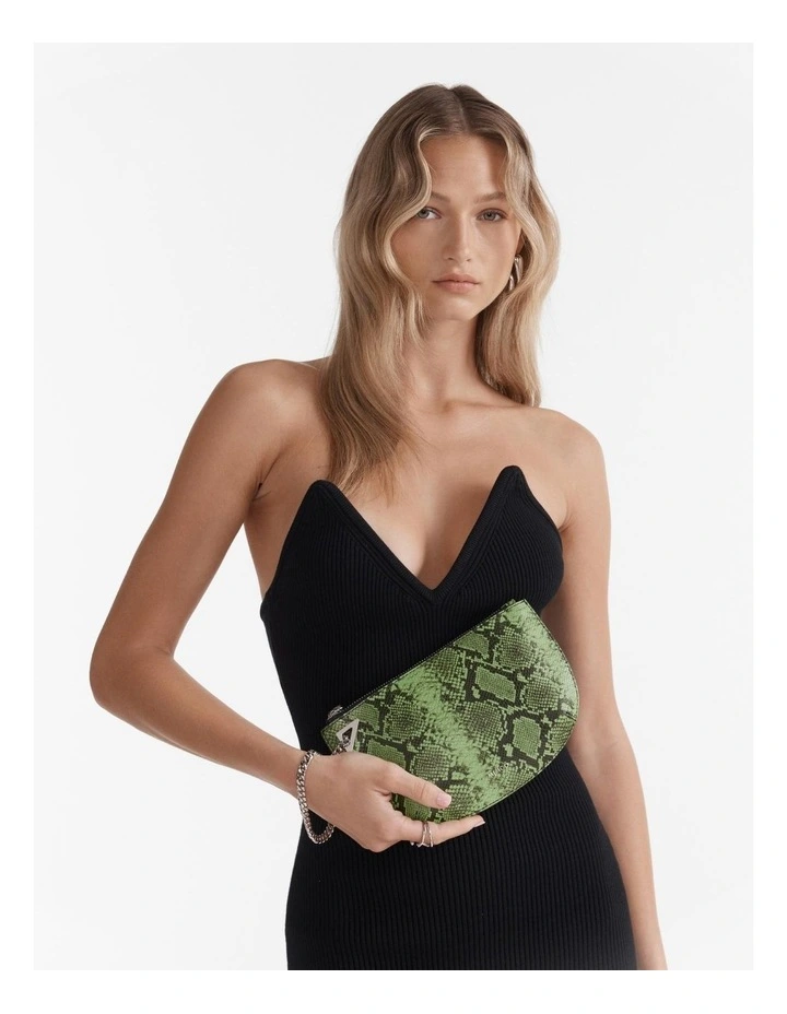 Dolly Pouch in Matcha Snake image 2