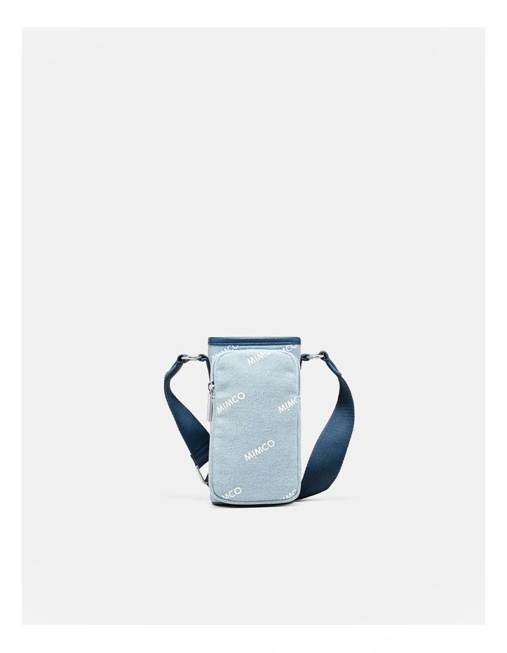Poolparty Drink Bottle Crossbody Bag in Denim image 1