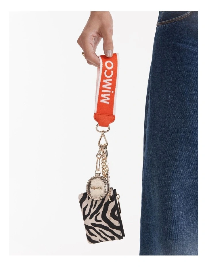 Stripe Webbing Wrist Strap in Mandarin image 2