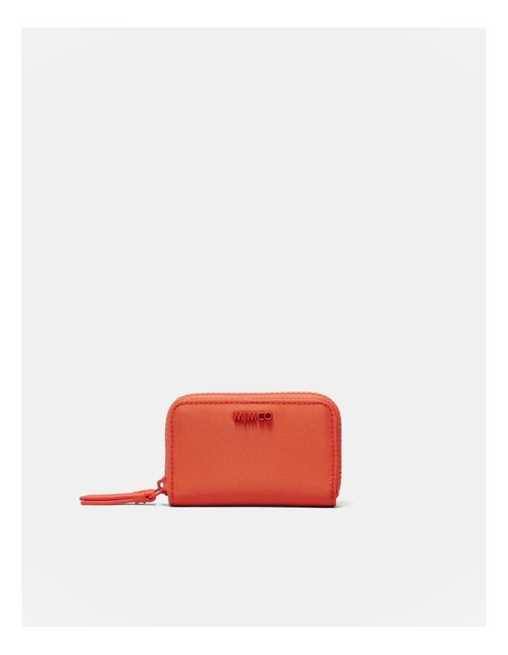 Puffy Nylon Wallet in Mandarin image 1