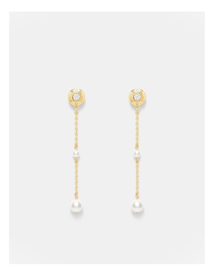 Enliven Pearl Drop Earrings in Gold image 1