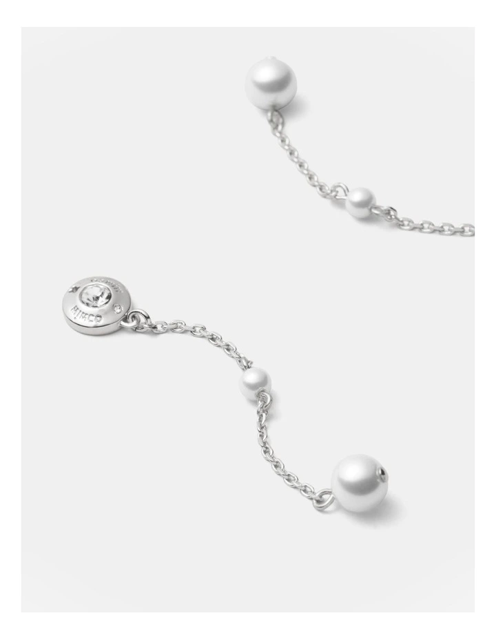Enliven Pearl Drop Earrings in Silver image 3