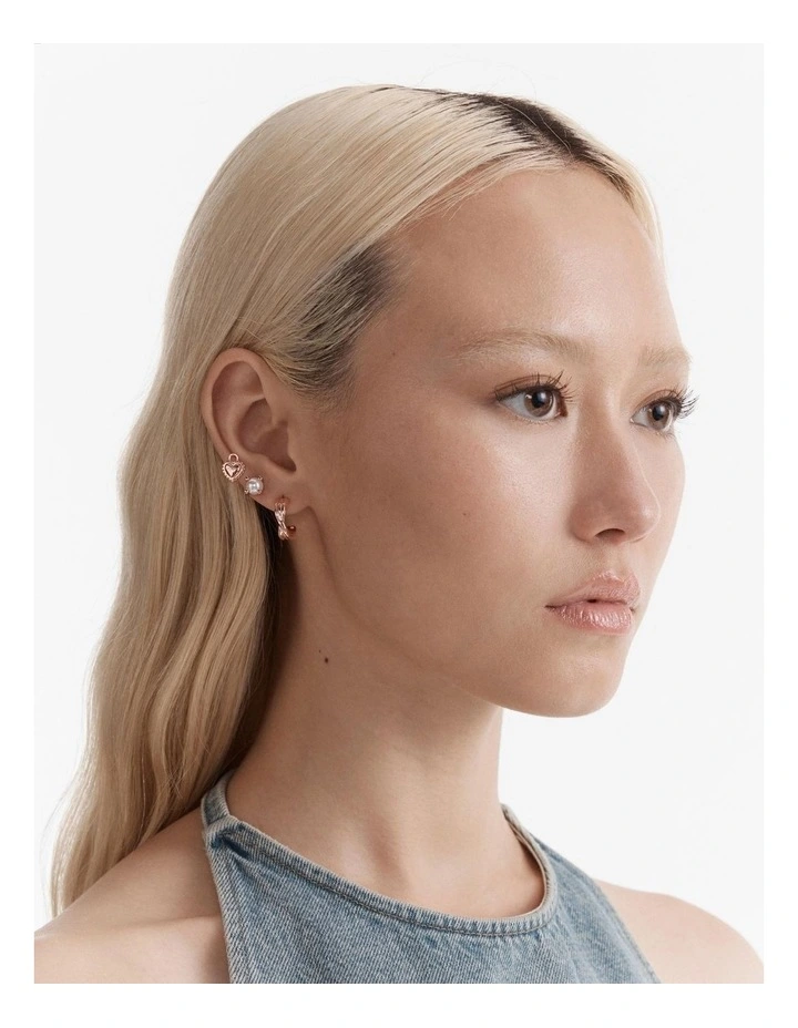 En Pointe Earrings Set in Rose Gold image 2