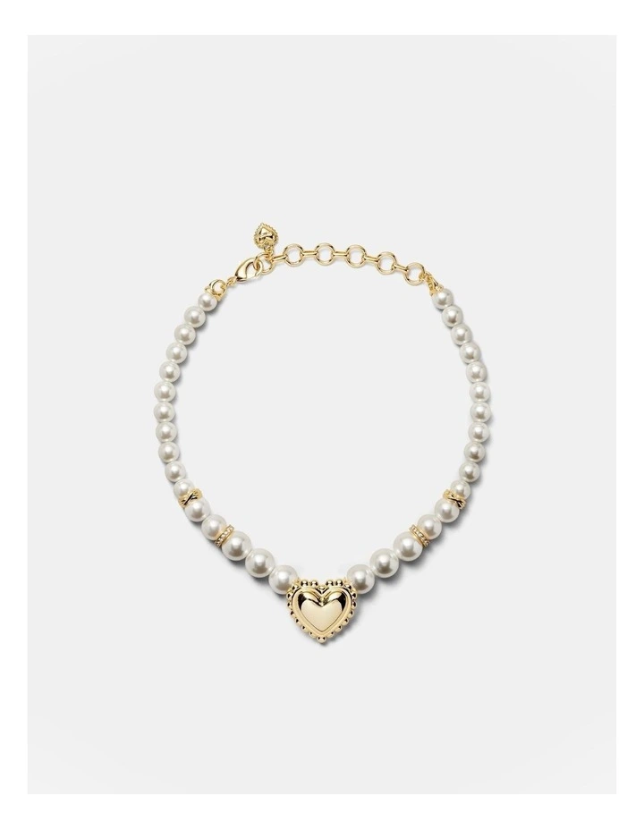 En Pointe Heart Necklace in Gold image 5