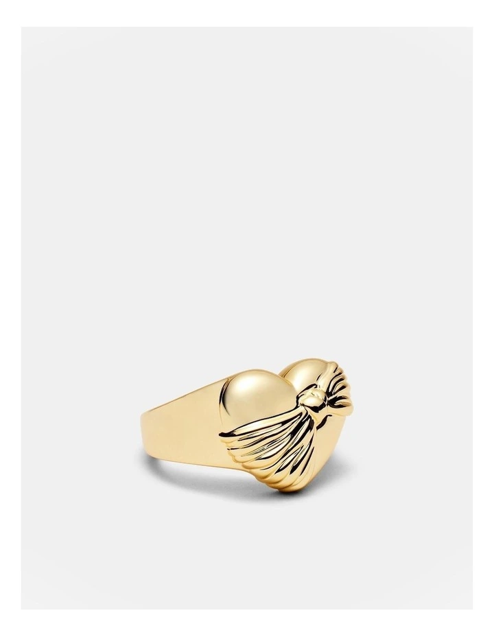 En Pointe Heart Ring in Gold image 1