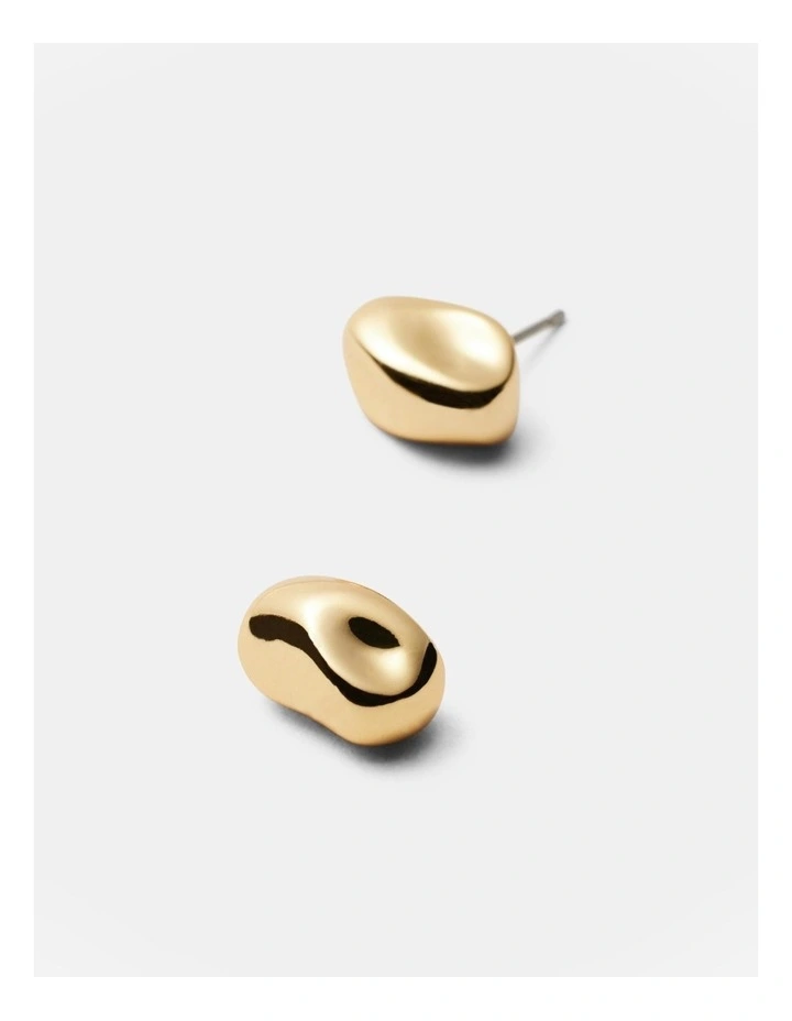 What A Treasure Stud Earrings in Gold image 3