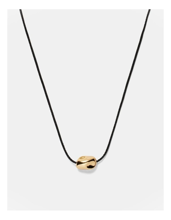 What A Treasure Cord Pendant Necklace in Gold image 1