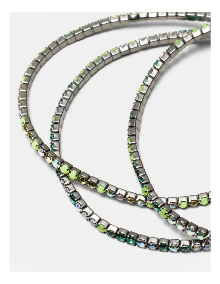 Mini Shimmy Bracelet in Neon Green image 2