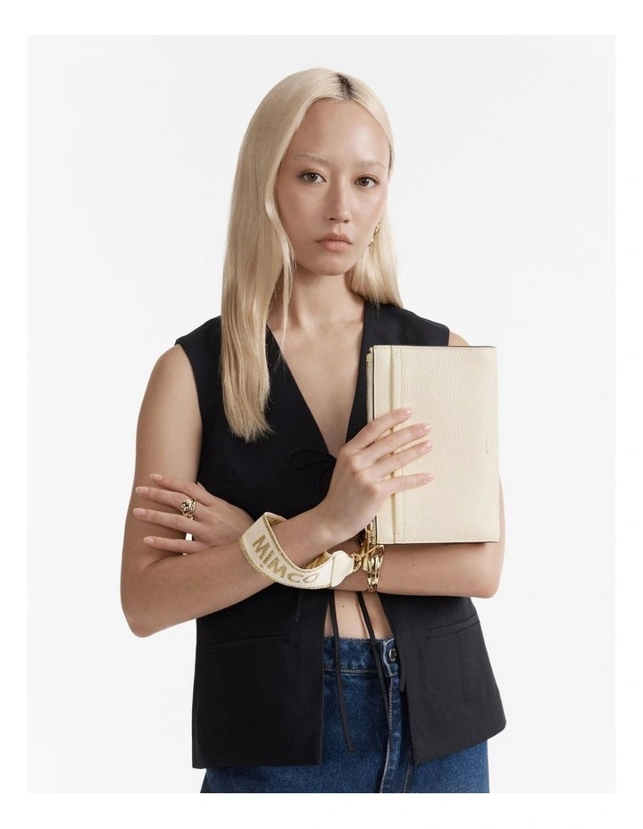 Stripe Webbing Wrist Strap in Alabaster image 3