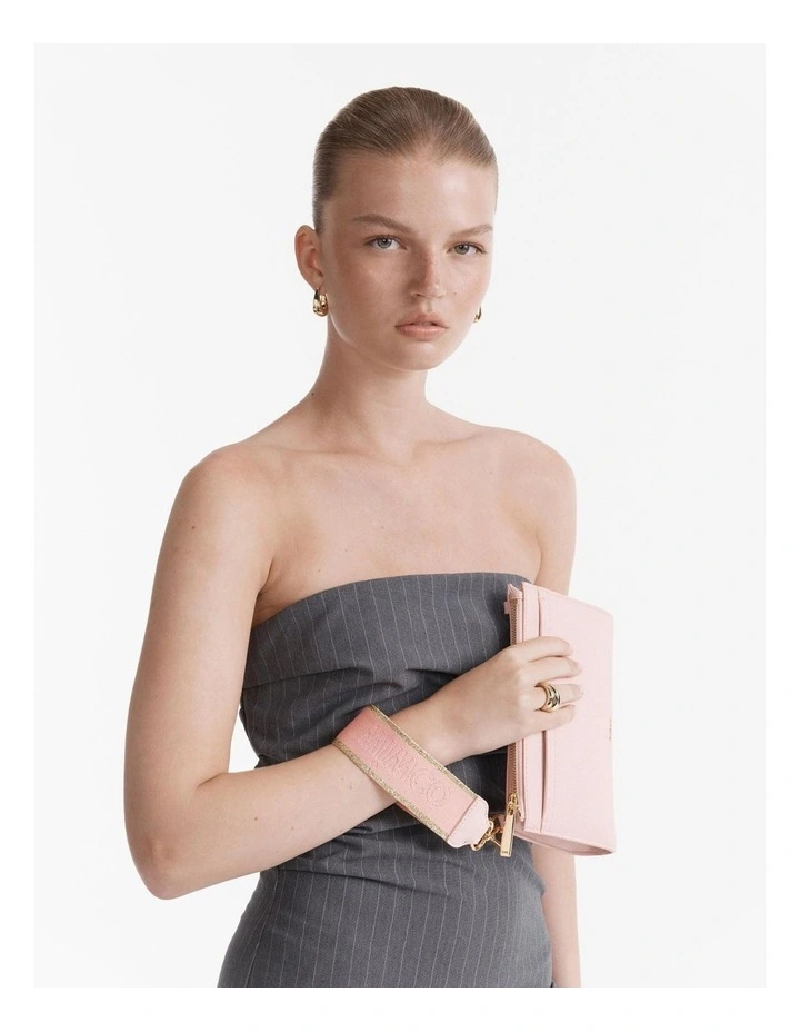 Stripe Webbing Wrist Strap in Ballet image 2