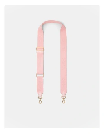 Stripe Webbing Bag Strap in Ballet