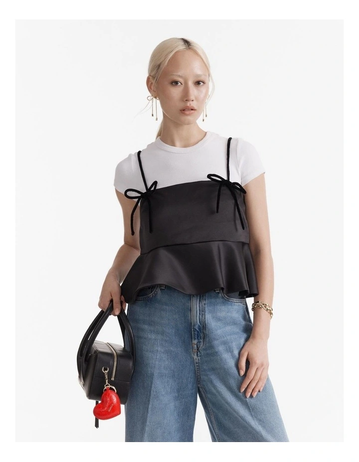 Romance Heart Bag in Charm Red image 2