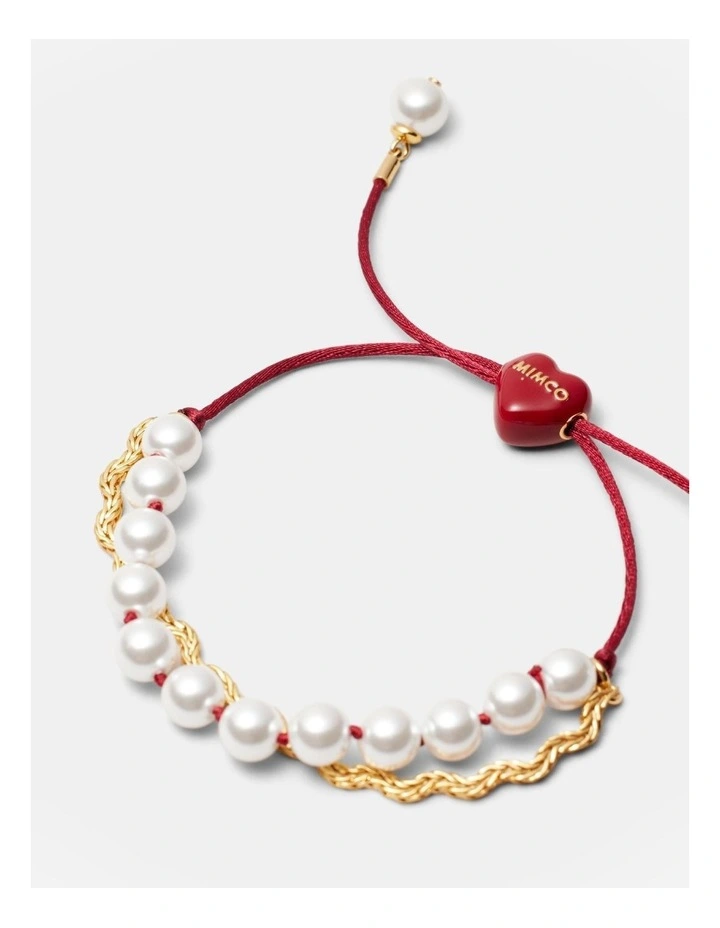 Heart Beat Bracelet in Claret image 3