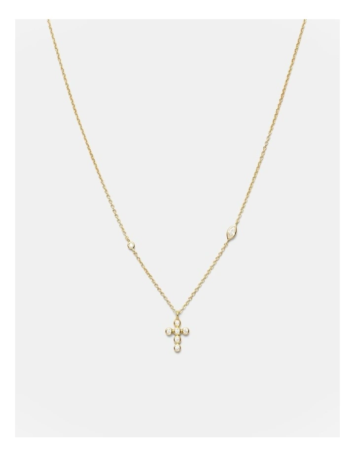 Faith Pendant Necklace in Gold image 1