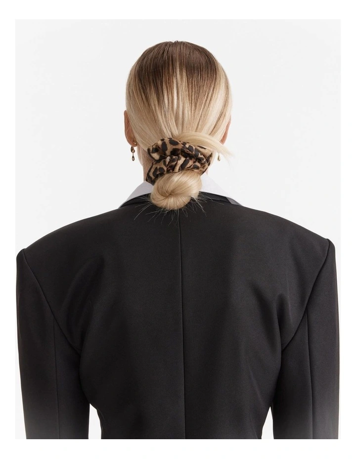 Leopard Scrunchie in Leopard image 2
