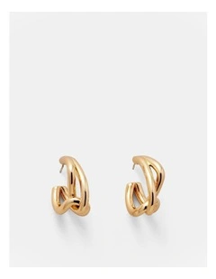 Mila Hoop Earrings in Gold