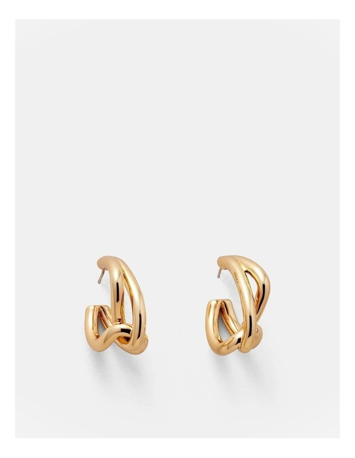 Mila Hoop Earrings in Gold image 1