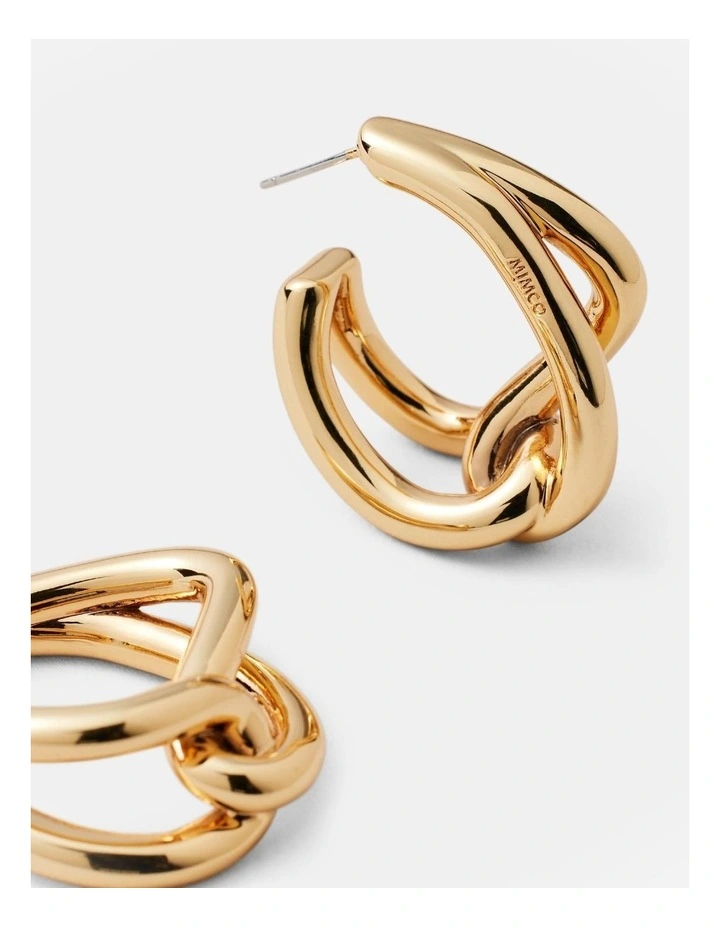 Mila Hoop Earrings in Gold image 3