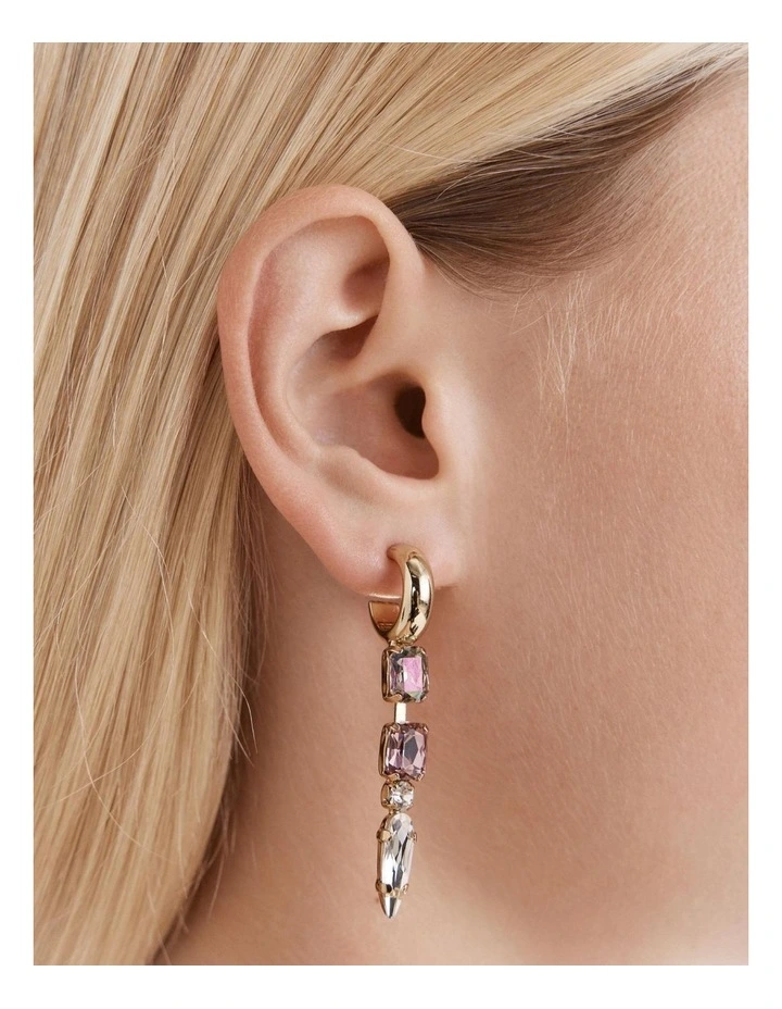So Ornate Earrings in Rouge Noir image 4
