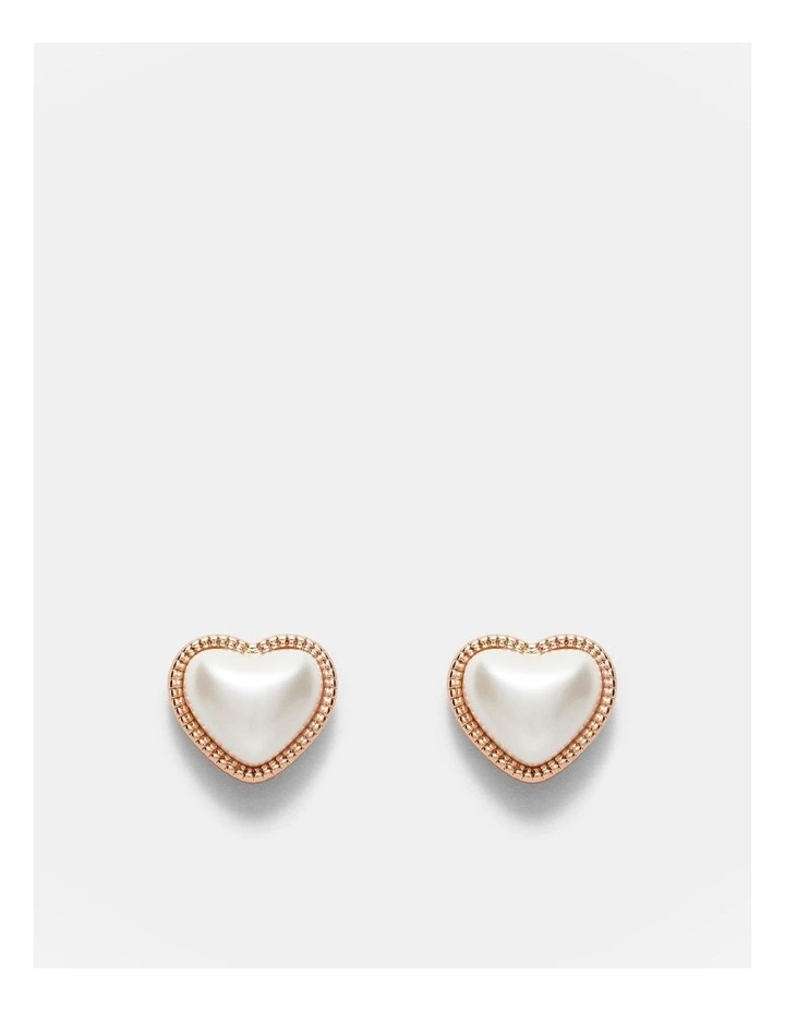 Delightful Stud Earrings in Rose Gold image 1