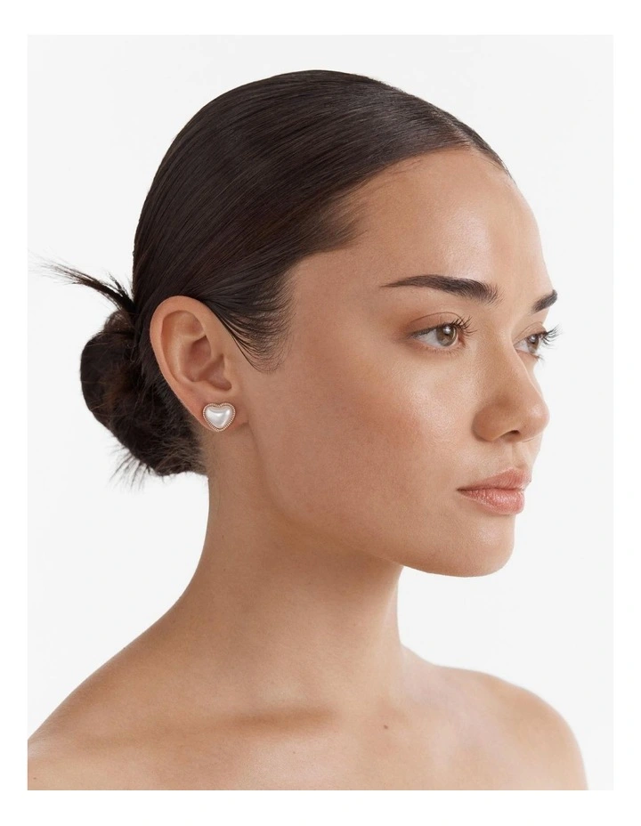 Delightful Stud Earrings in Rose Gold image 2