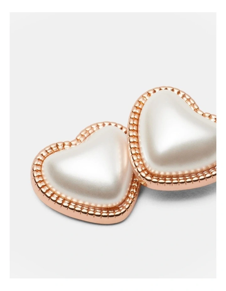 Delightful Stud Earrings in Rose Gold image 3