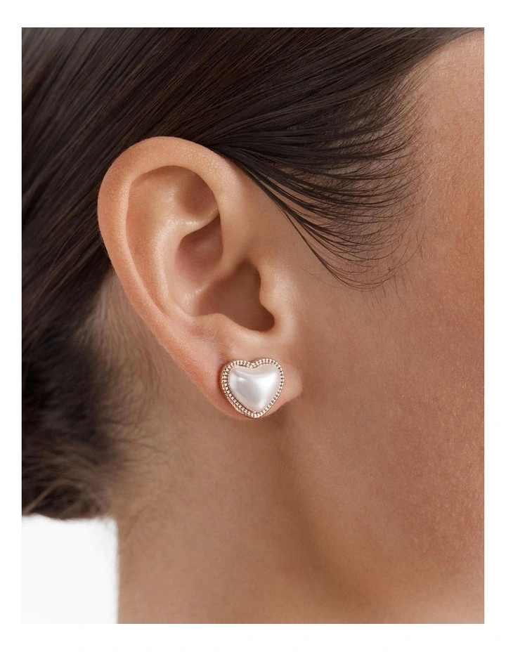 Delightful Stud Earrings in Rose Gold image 4