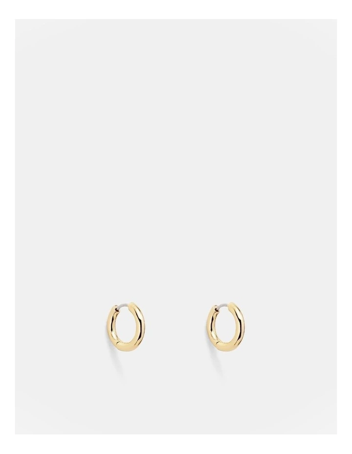 Devoted Hoop Earrings in Pearl image 3