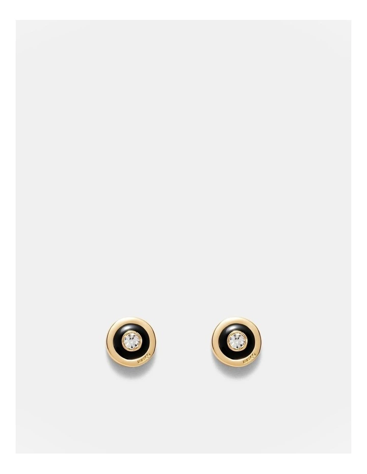 Charmed Stud Earrings in Black image 1