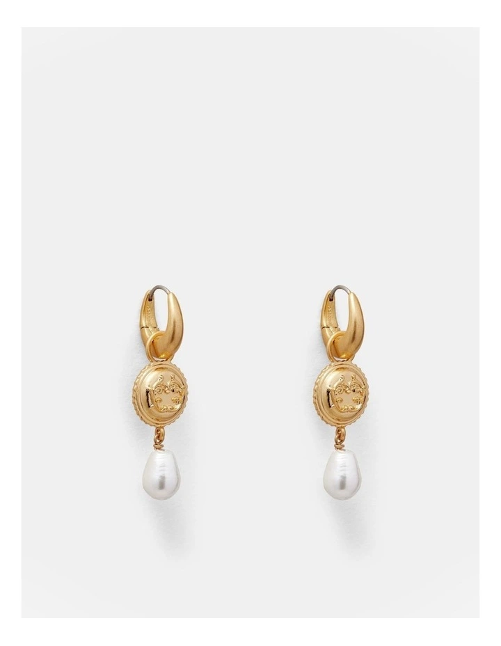 At The Ball Drop Earrings in Gold image 1