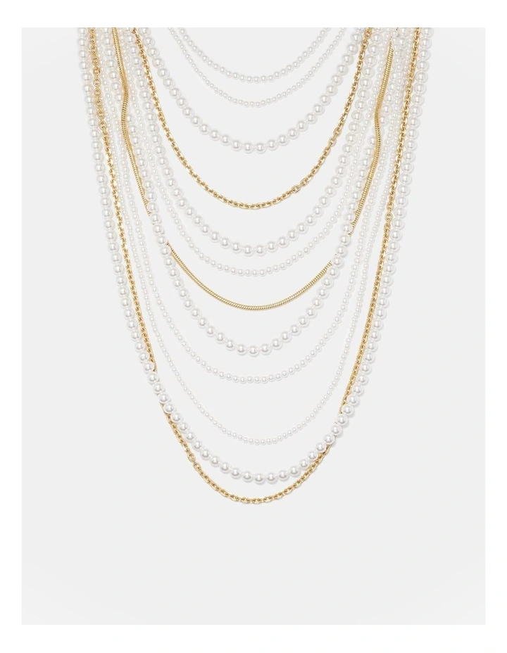 Nocturnal Pearl Necklace in Pearl image 1