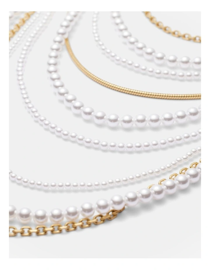 Nocturnal Pearl Necklace in Pearl image 3