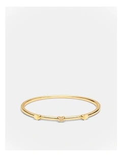 Heart To Heart Bangle in Gold