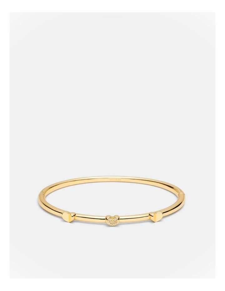 Heart To Heart Bangle in Gold image 1